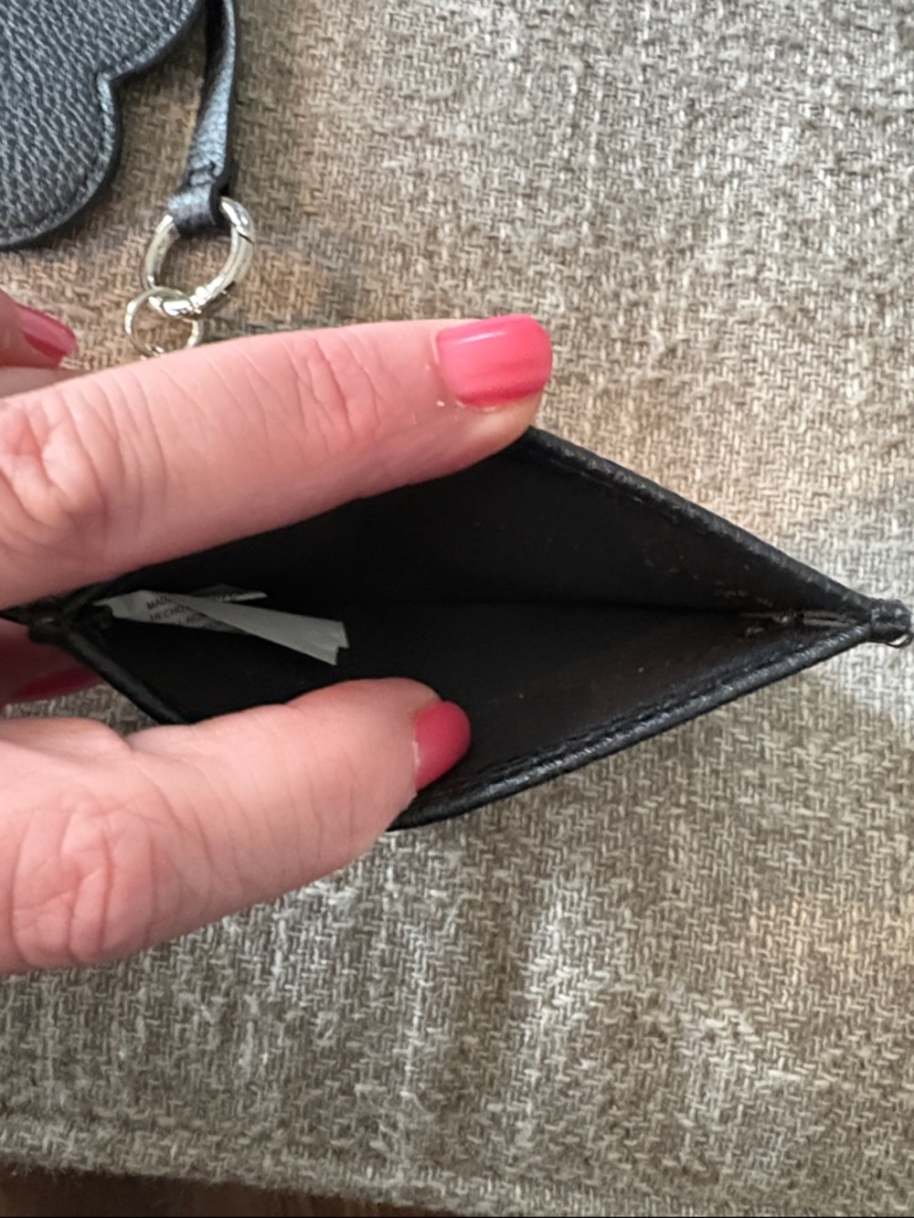 Target Black Heart Mirror Keychain Card Holder - Picture 5 of 5
